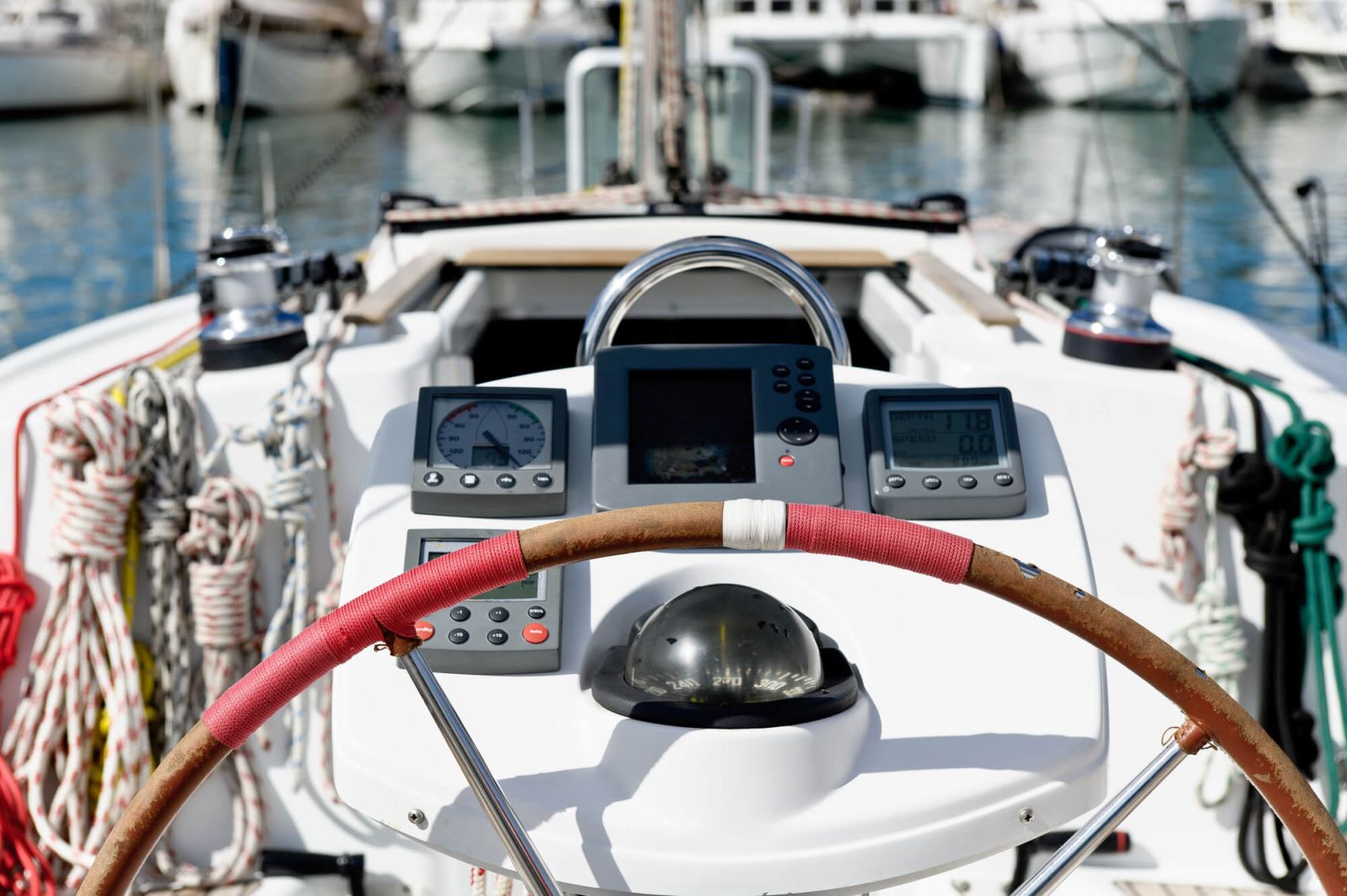 tacking a sailboat single handed