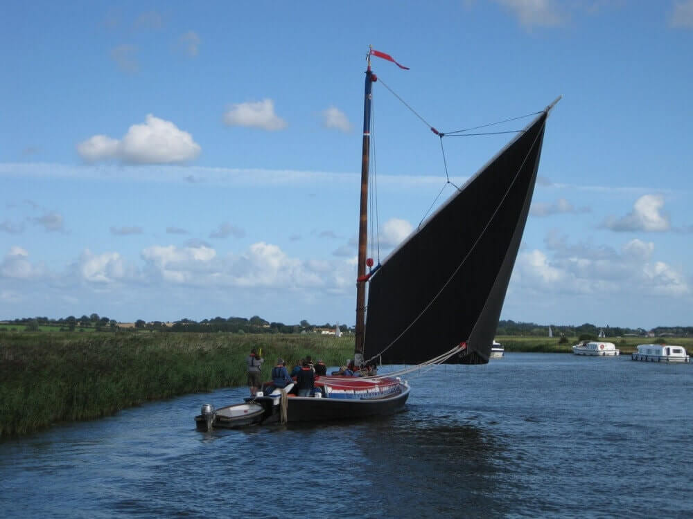 forward sail on a sailboat