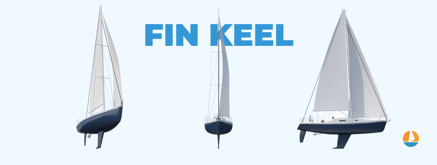 fin keel sailboats diagram - Sailboat Keel Types: Illustrated Guide (Bilge, Fin, Full) | Coast Swimming