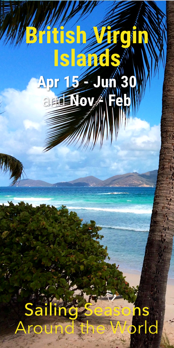 Pinterest image for The Sailing Seasons Around the World (with Map)