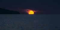 Sunset over sea