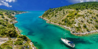 Sailboat in Tropical shallow water