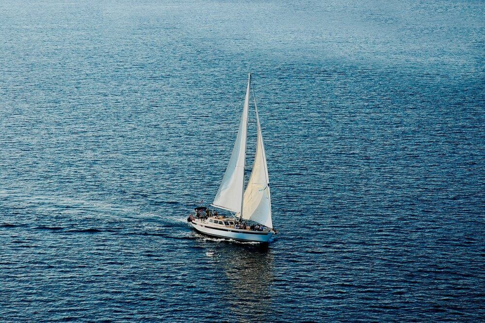 small sailboat crossing atlantic