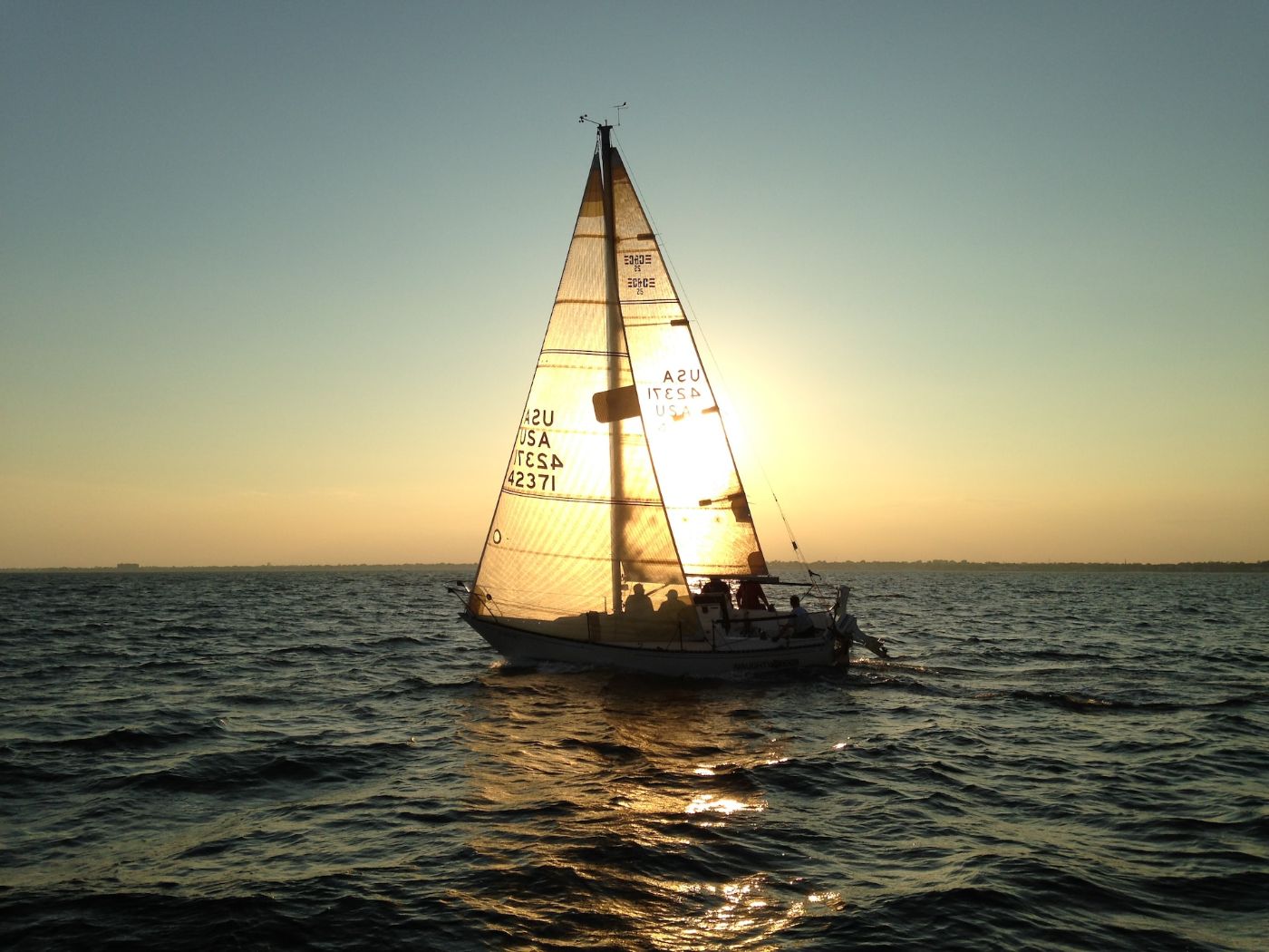 smallest sail on a sailboat