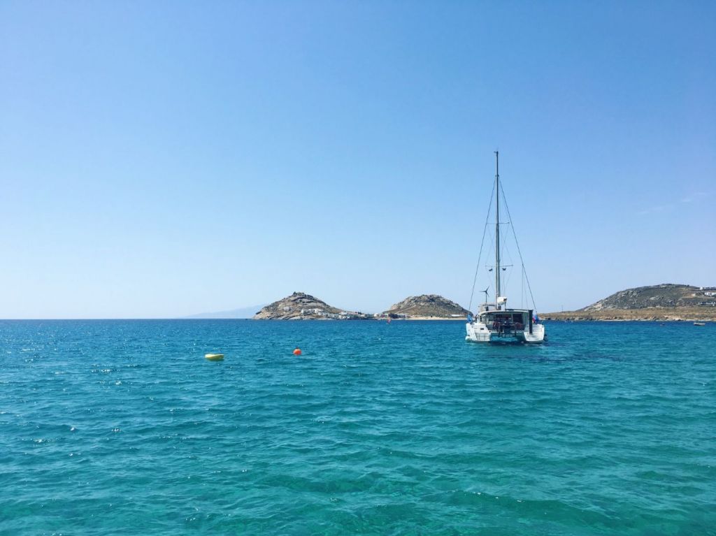 sailboat with anchor