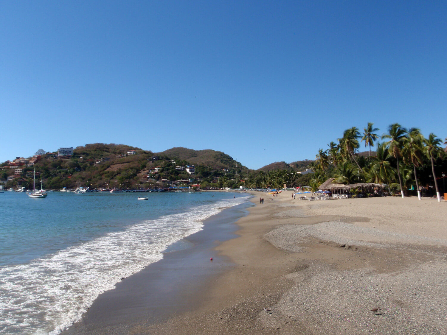 Beach in Zihautanejo, West Coast of Mexico