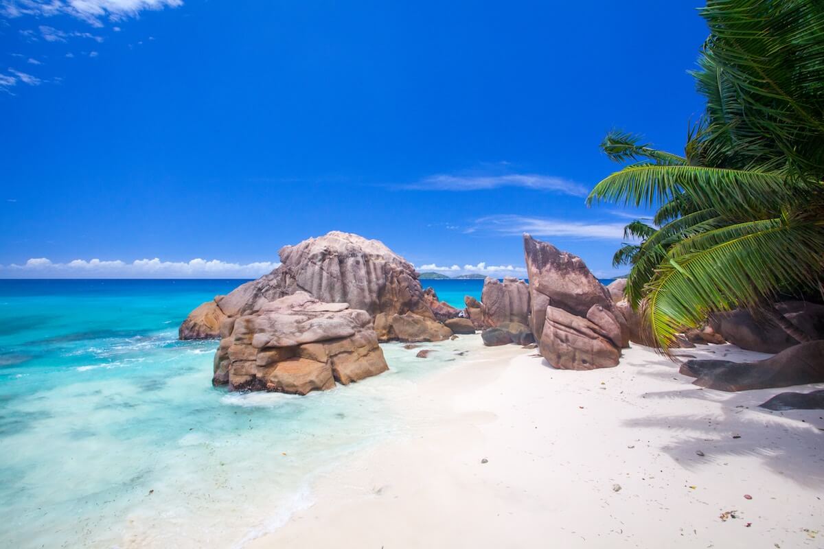 Tropical shore at Mahé, Seychelles